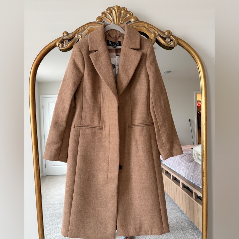 J. Crew Women's Camel Trench Coat